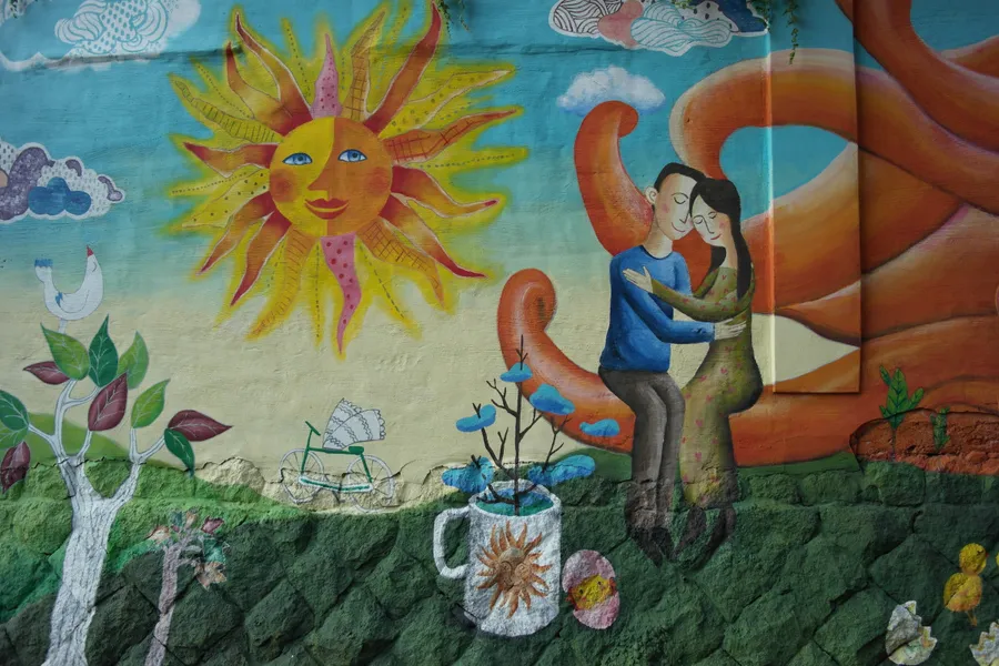 Angel Wall Alley (Cheonsa Mural Village)