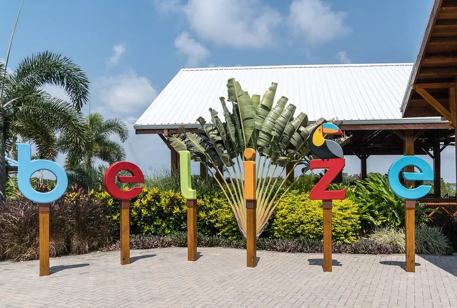 Belize Sign Monument