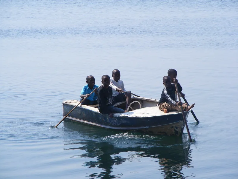 Boat ride on Lake Kivu