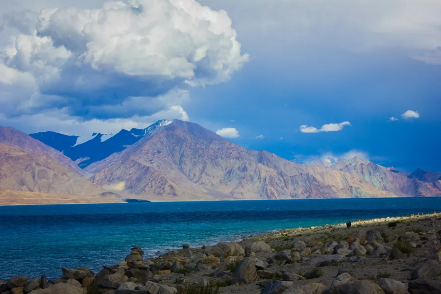 Camping near Pangong Tso