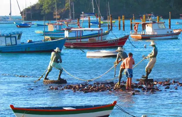 Escultura Os Três Pescadores