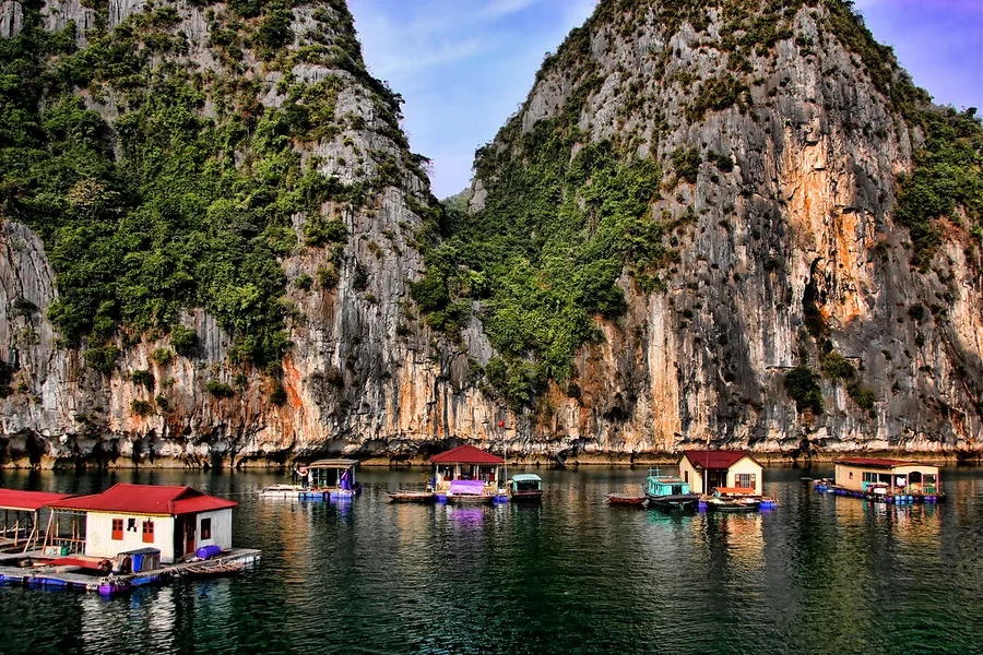 Floating Village at Ha Long Bay