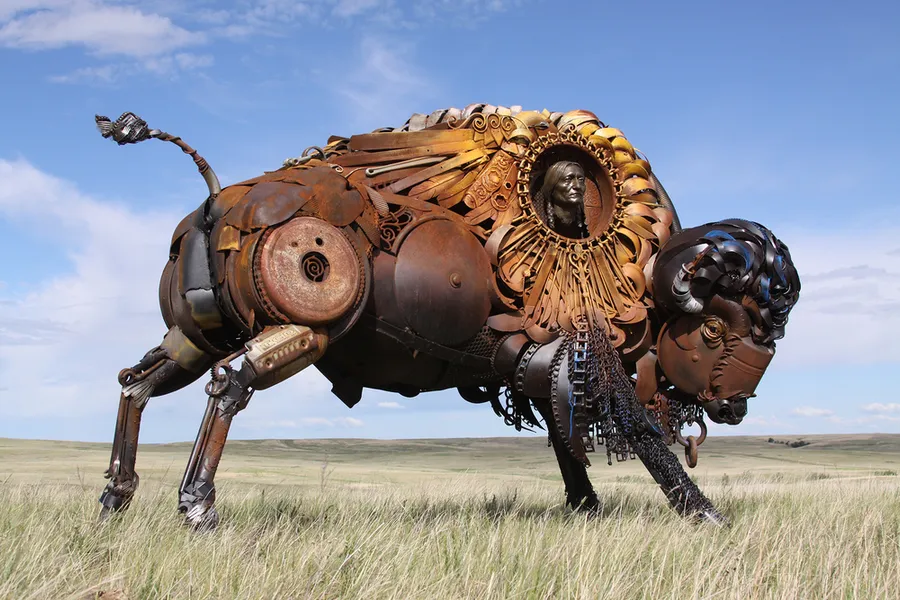 Grizzly Griz Statue