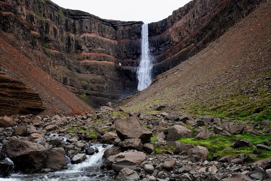 Hengifoss Waterfall