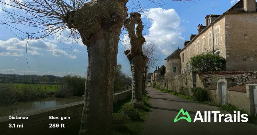 Hiking trails around Noyers