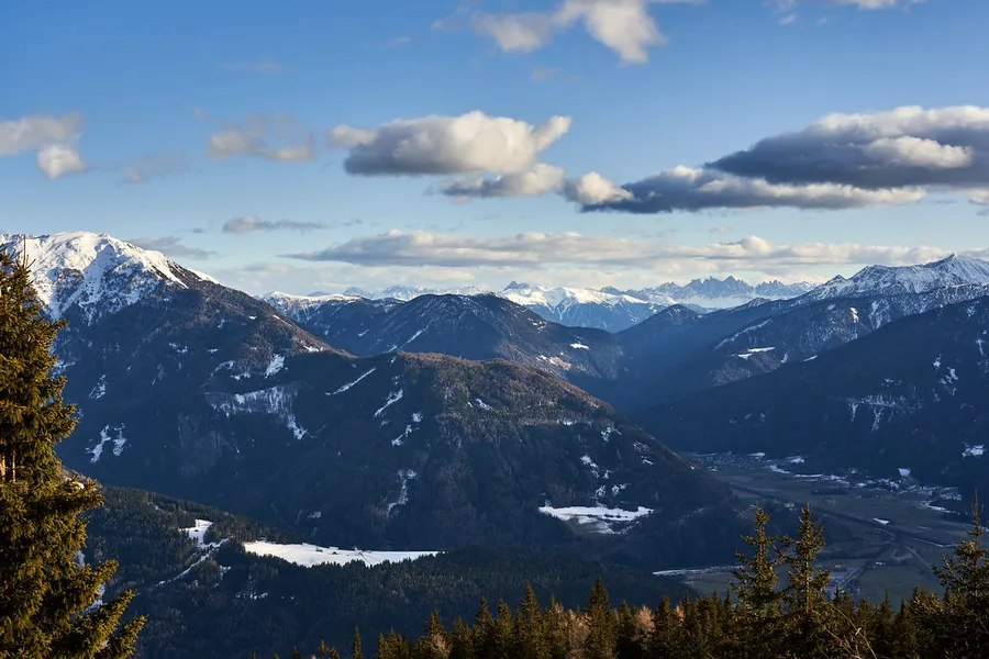 Hiking trails in the surrounding mountains