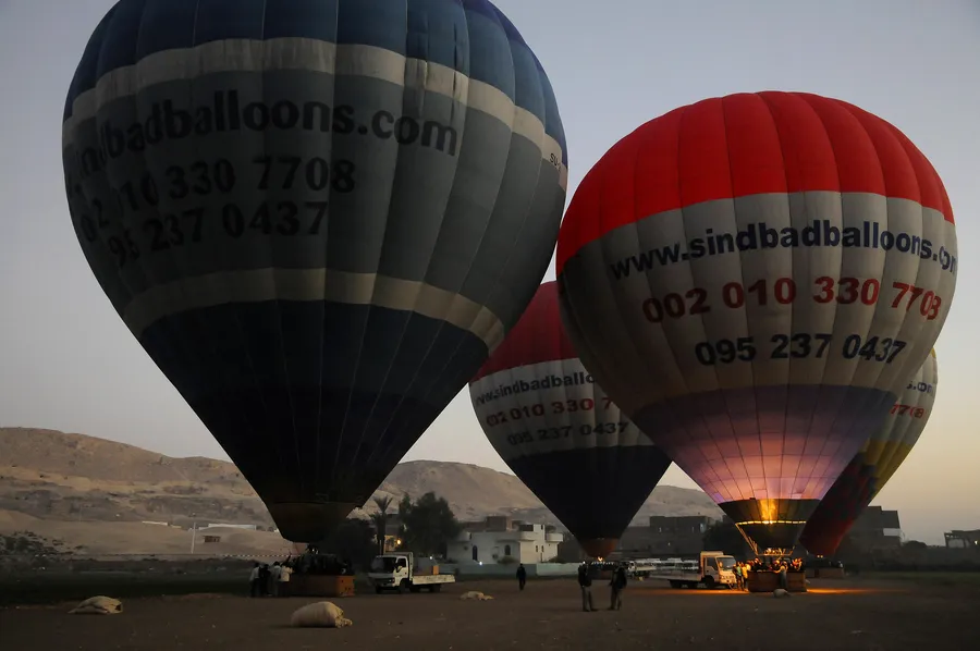 Hot Air Balloon over Valley of the Kings