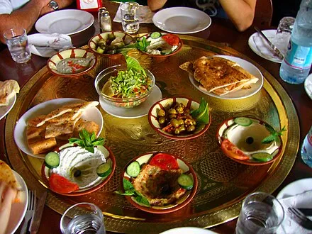 Lunch inside Petra