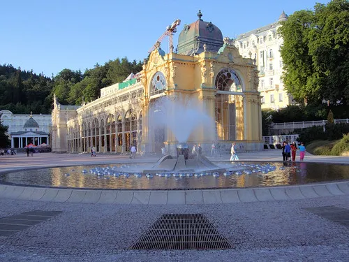 New Colonnade and Singing Fountain