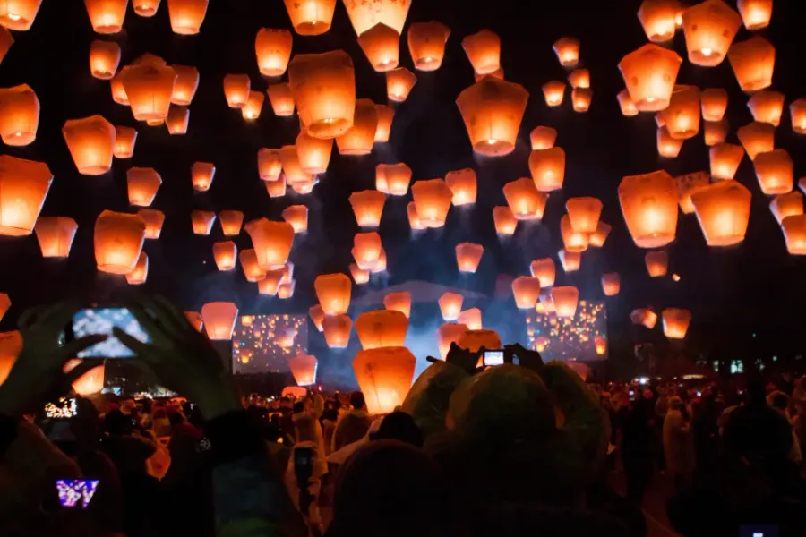 Pingxi Sky Lantern Festival Area