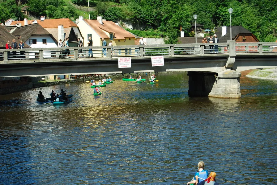 Rafting on the Vltava River
