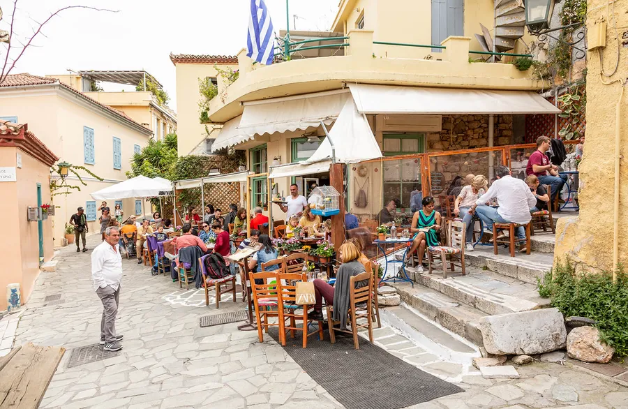 Relax at a café