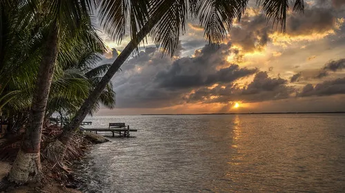 Sunset Kayaking at Tobacco Caye
