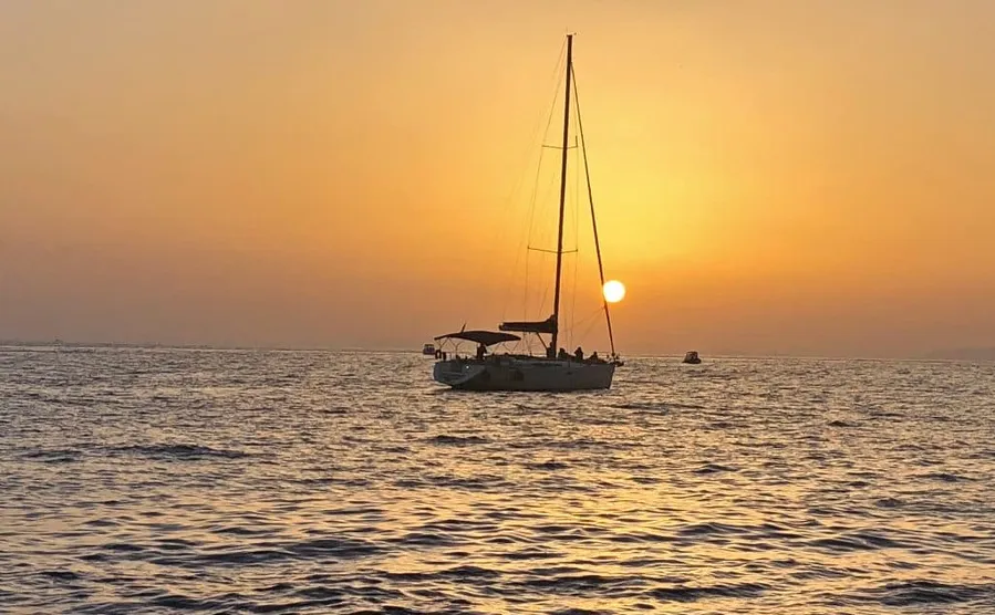 Sunset at Amoudi Bay