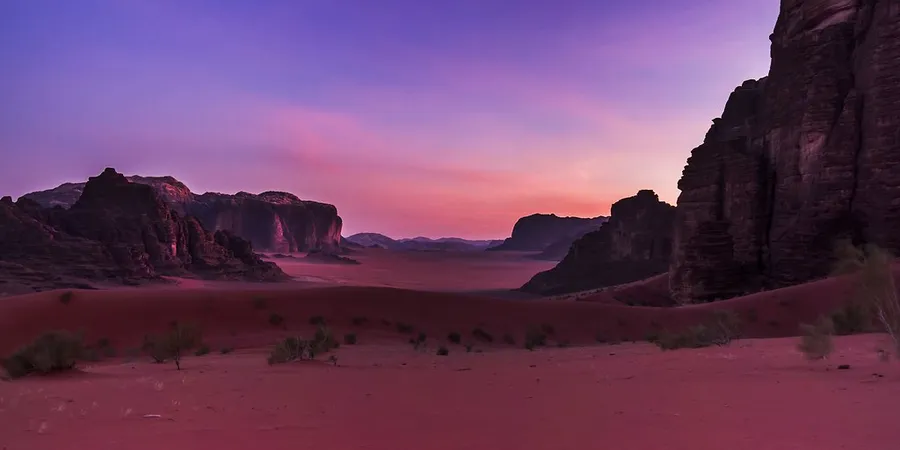 Sunset in Wadi Rum