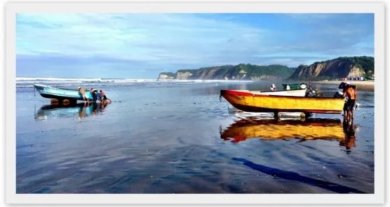 Surfing in Canoa