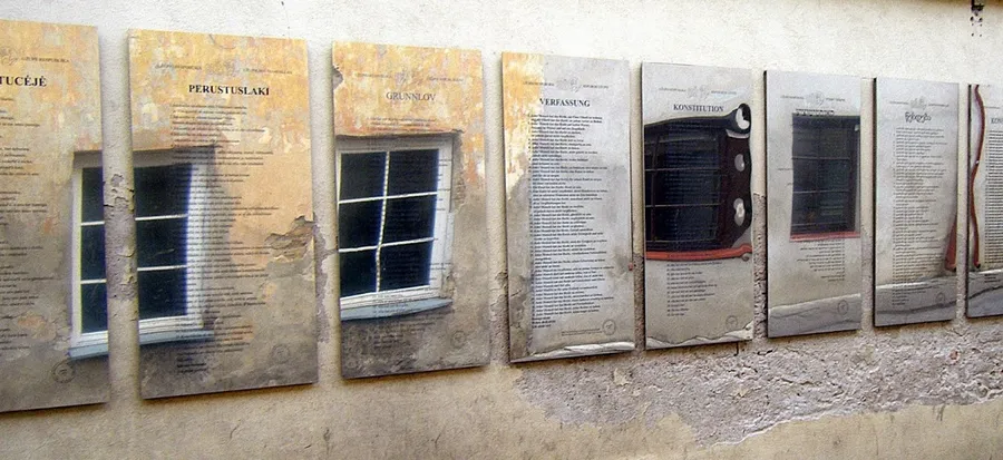 Užupis Constitution Wall