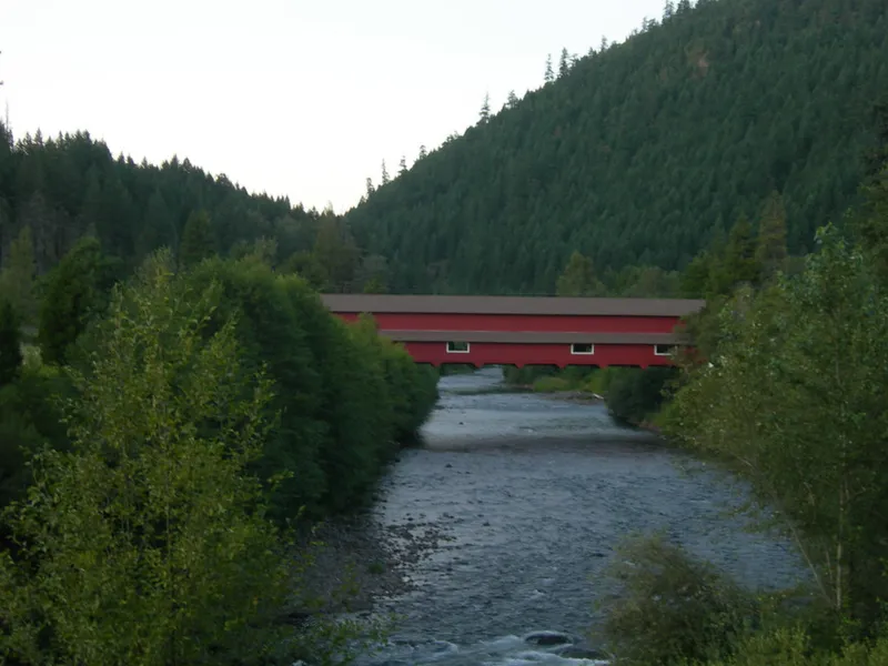 Westfir Covered Bridge (also known as the 'Office Bridge')