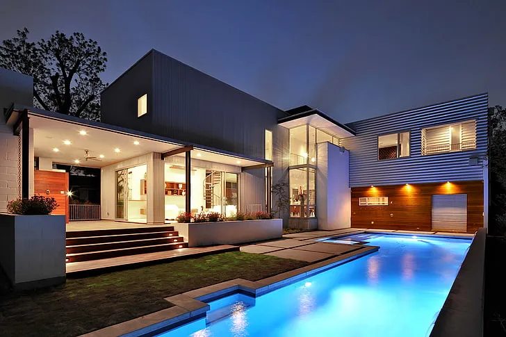 White-Pool House