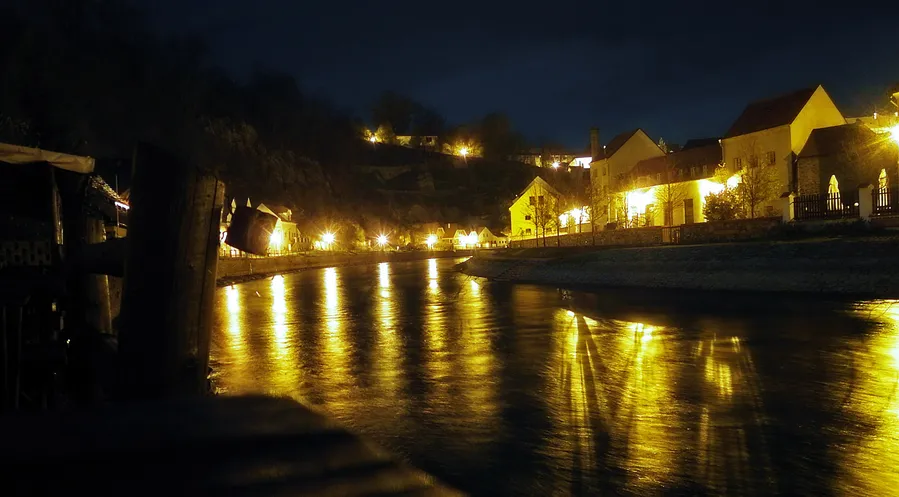 Wooden Rafting on Vltava River