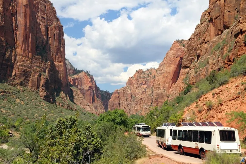 Zion Canyon Scenic Drive at Zion National Park